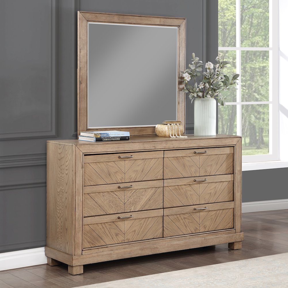 Montana Dresser and Mirror, Sand. Picture 5