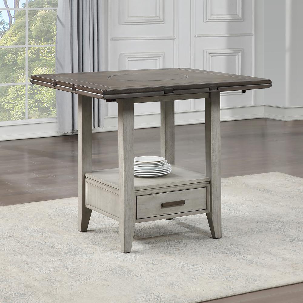 Abacus Drop Leaf Counter Table. Picture 1