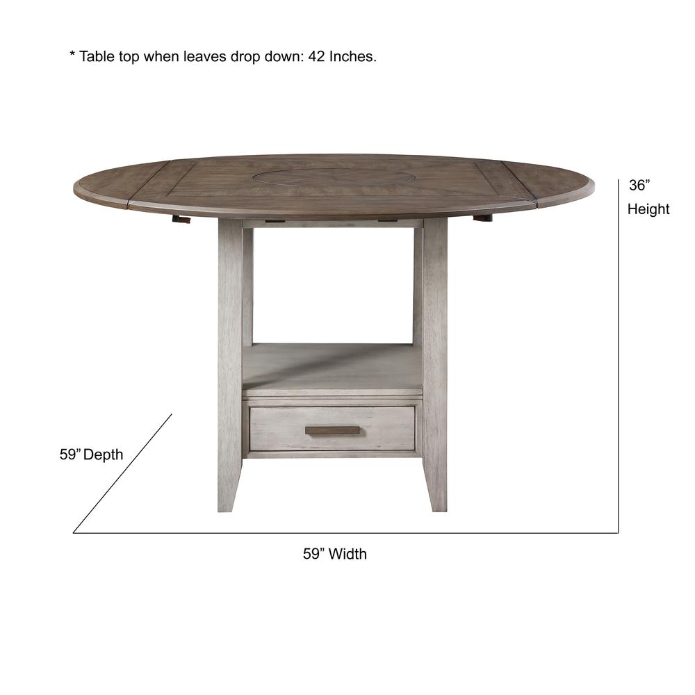 Abacus Drop Leaf Counter Table. Picture 11