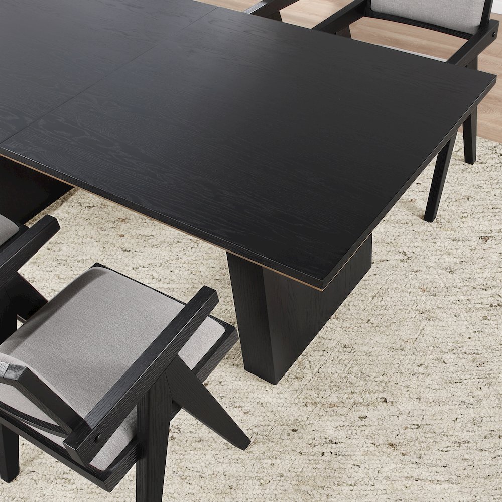 Magnolia 80-96" Table 5-Piece Arm Chair Dining Set. Picture 8