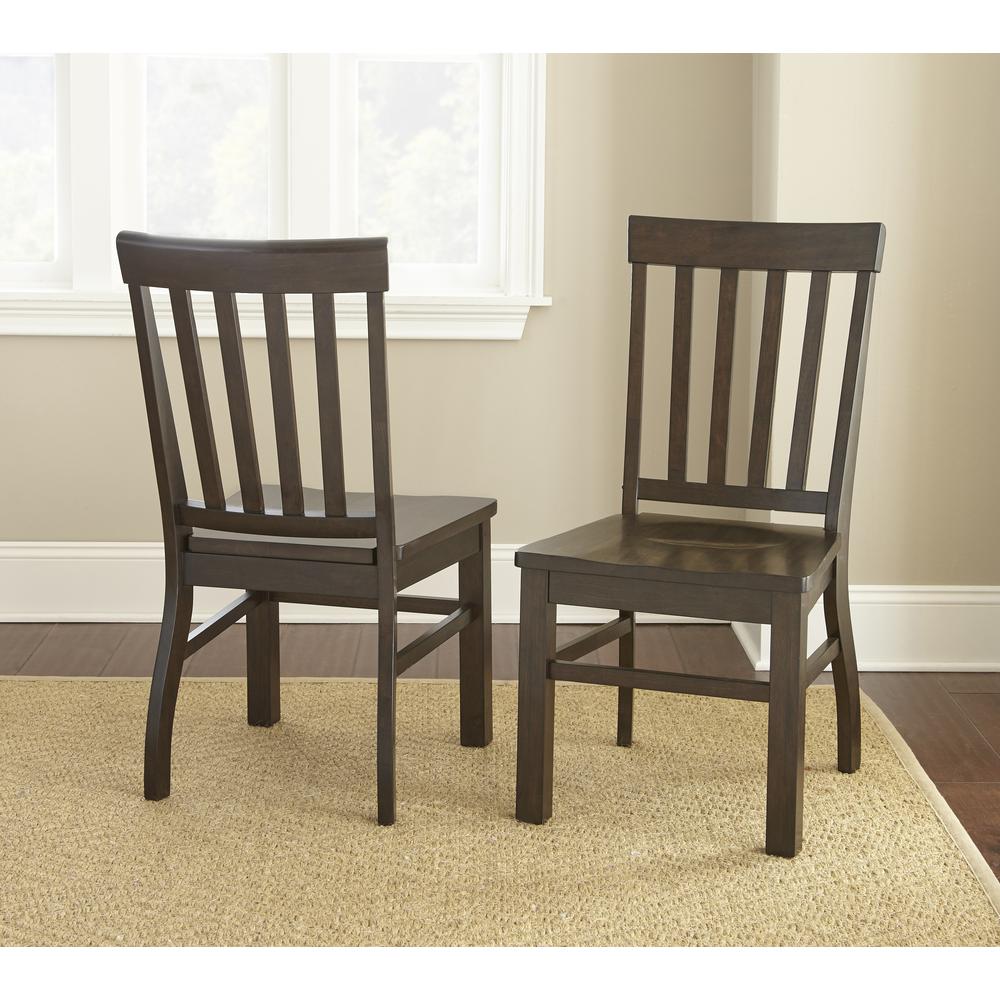 Cayla Dark Oak Side Chair - set of 2. Picture 1