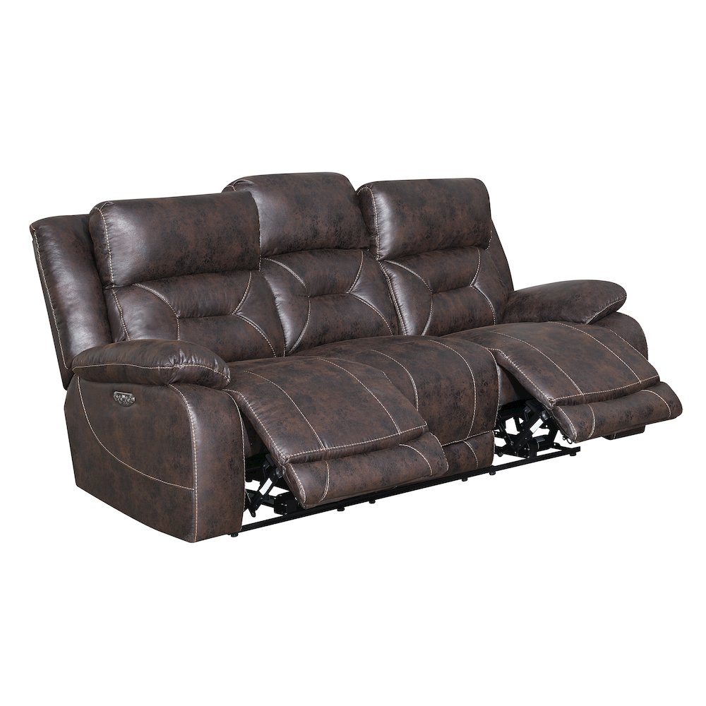 Aria Pwr- Pwr Recliner Sofa Brown. Picture 2