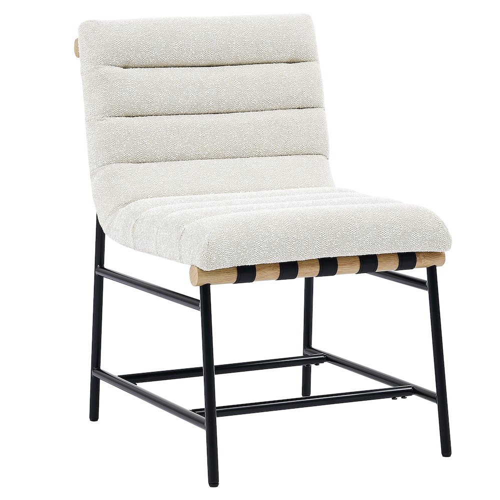 Yves Dining Table+Nicco Beige Polyester. Picture 1