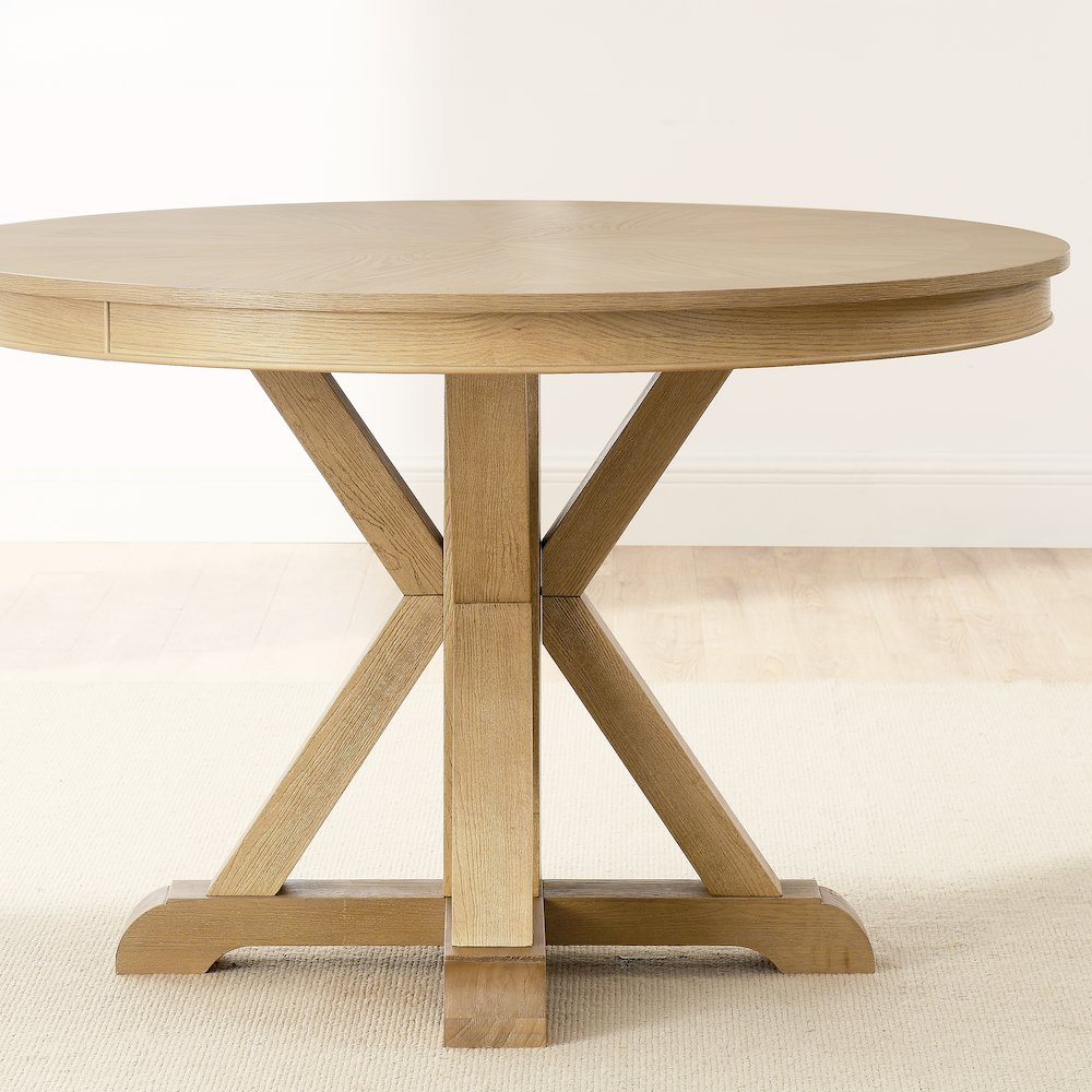 Rylie Dining Table, Natural Finish. Picture 3
