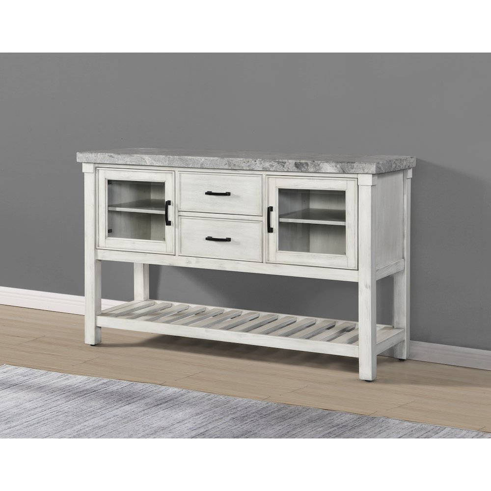 Canova Gray Marble Top Server. Picture 2
