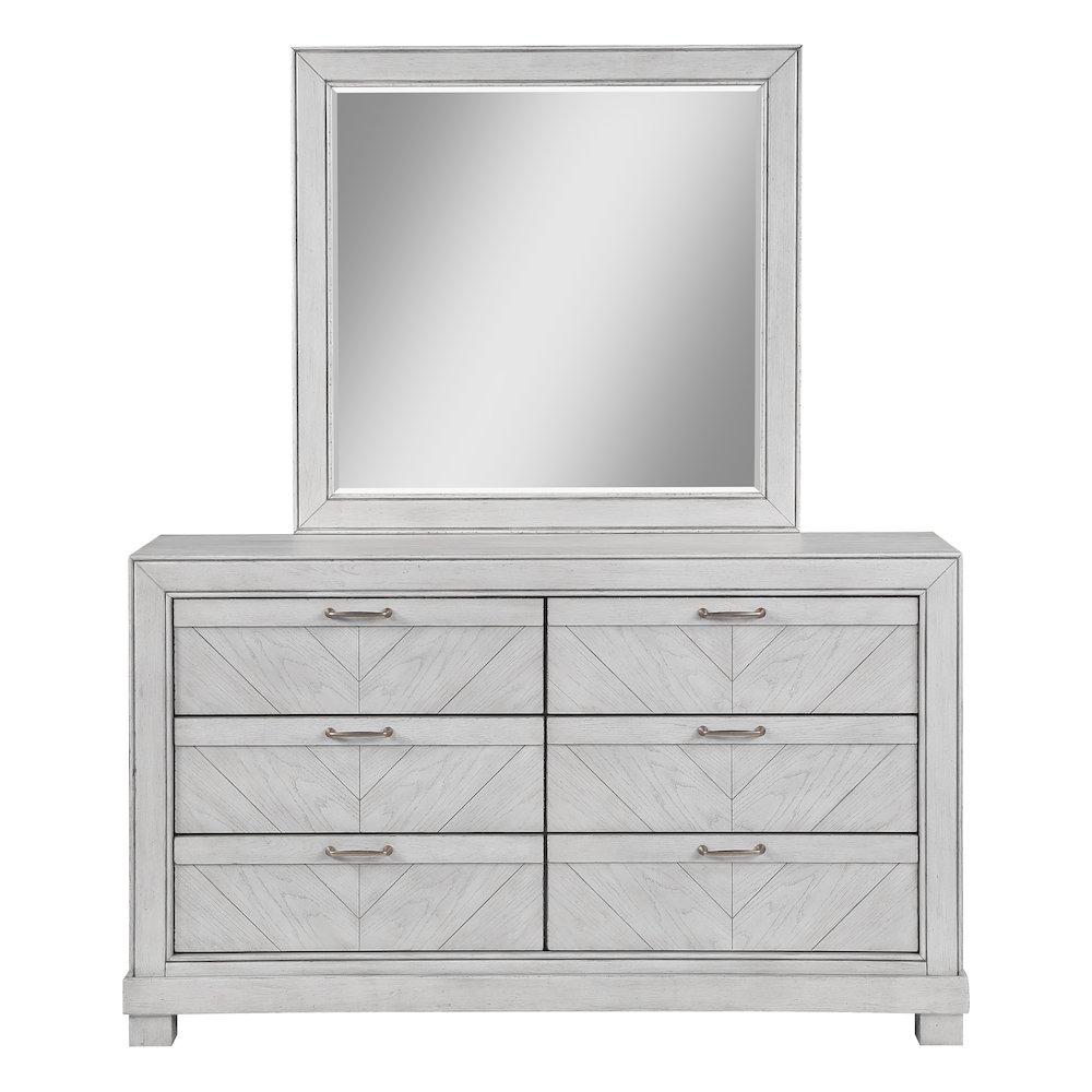 Montana Dresser and Mirror, Gray. Picture 3