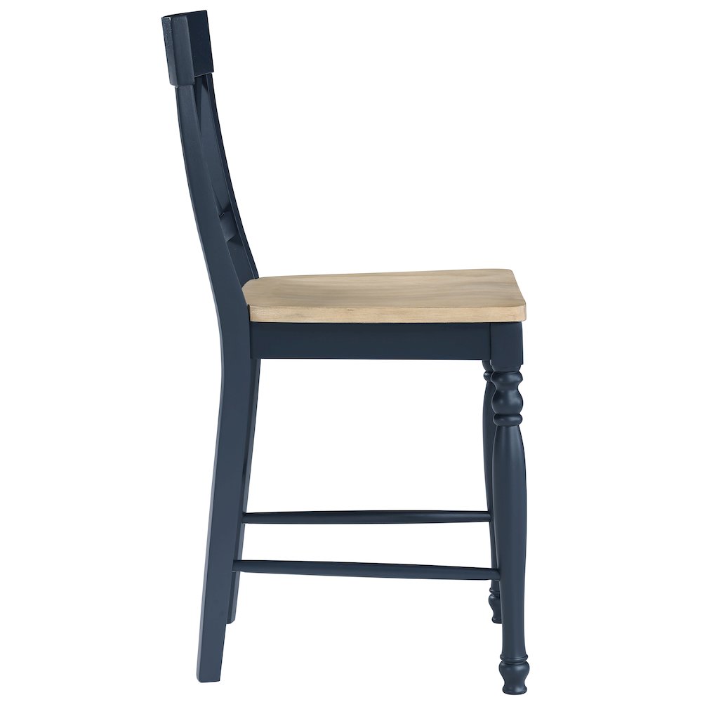Darcy Blue Counter Chair. Picture 2