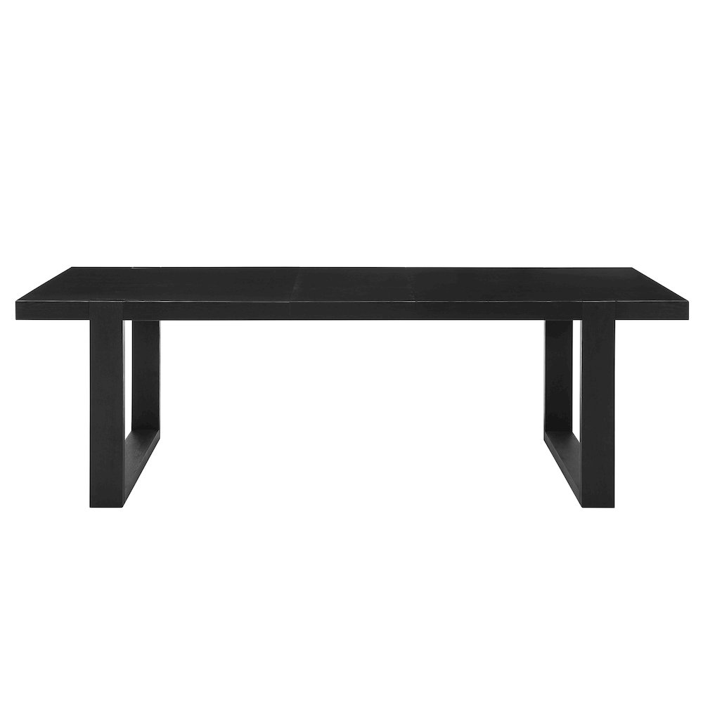 Yves Black Dining Table With 4 Grey Chairs. Picture 1