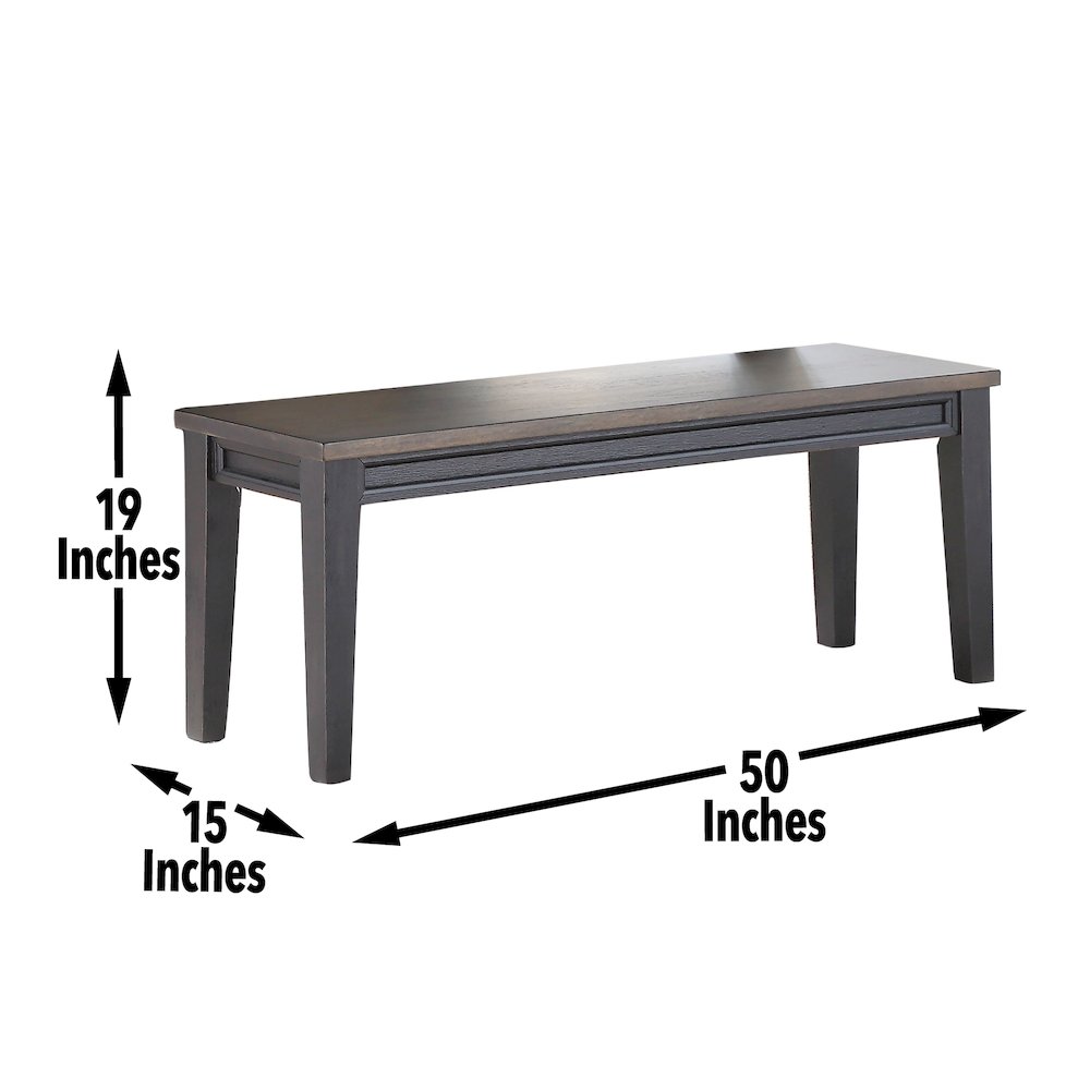 Raven Noir Dining Table with Bench and 4 Chairs. Picture 12