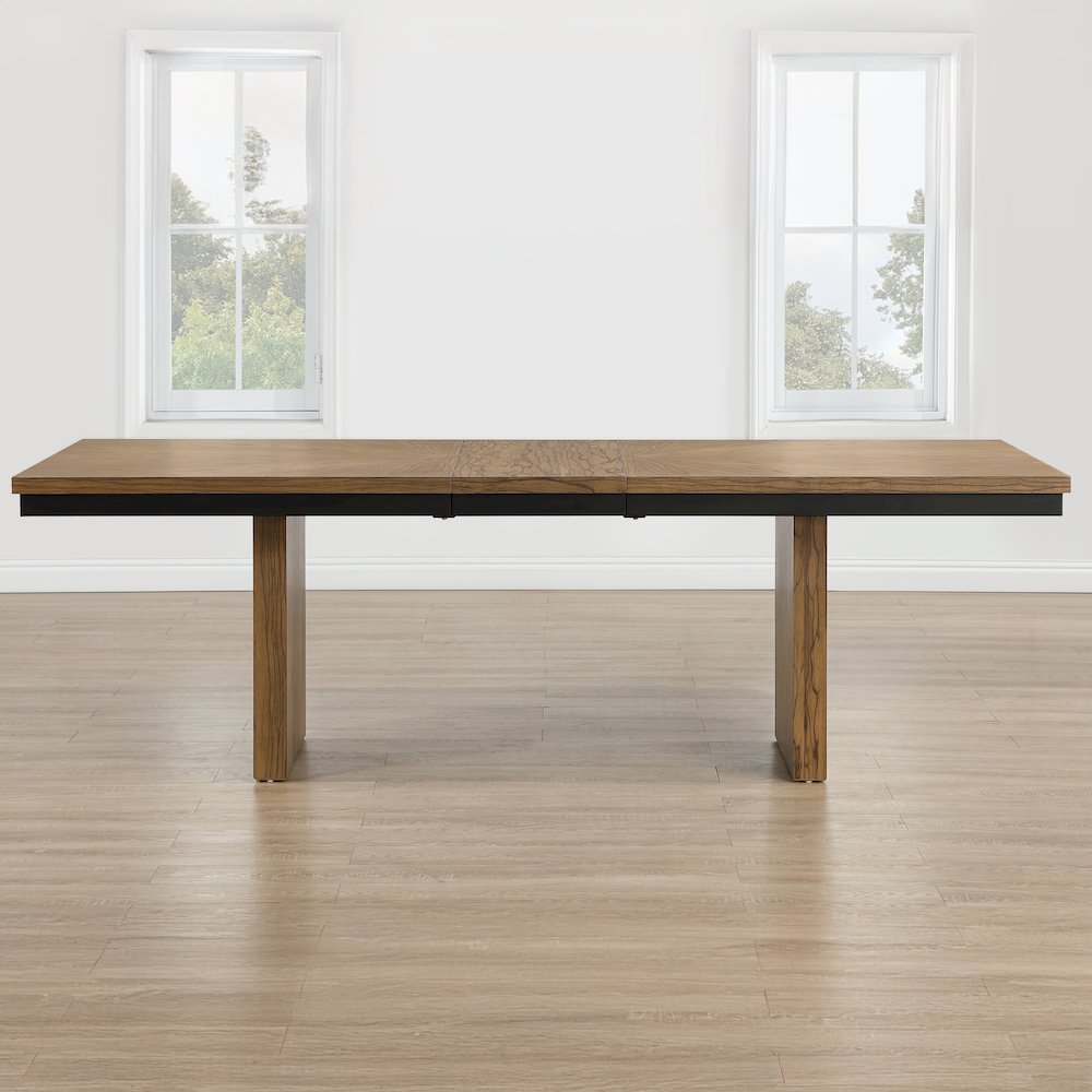 Roatan 80-96" Table with 16-inch Self-Storing Leaf. Picture 6