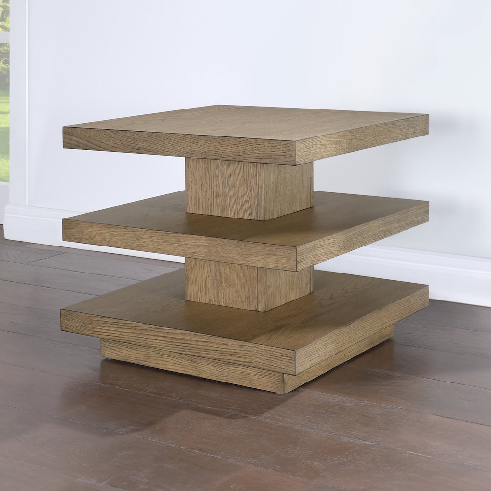 Canyon End Table, Brown. Picture 7