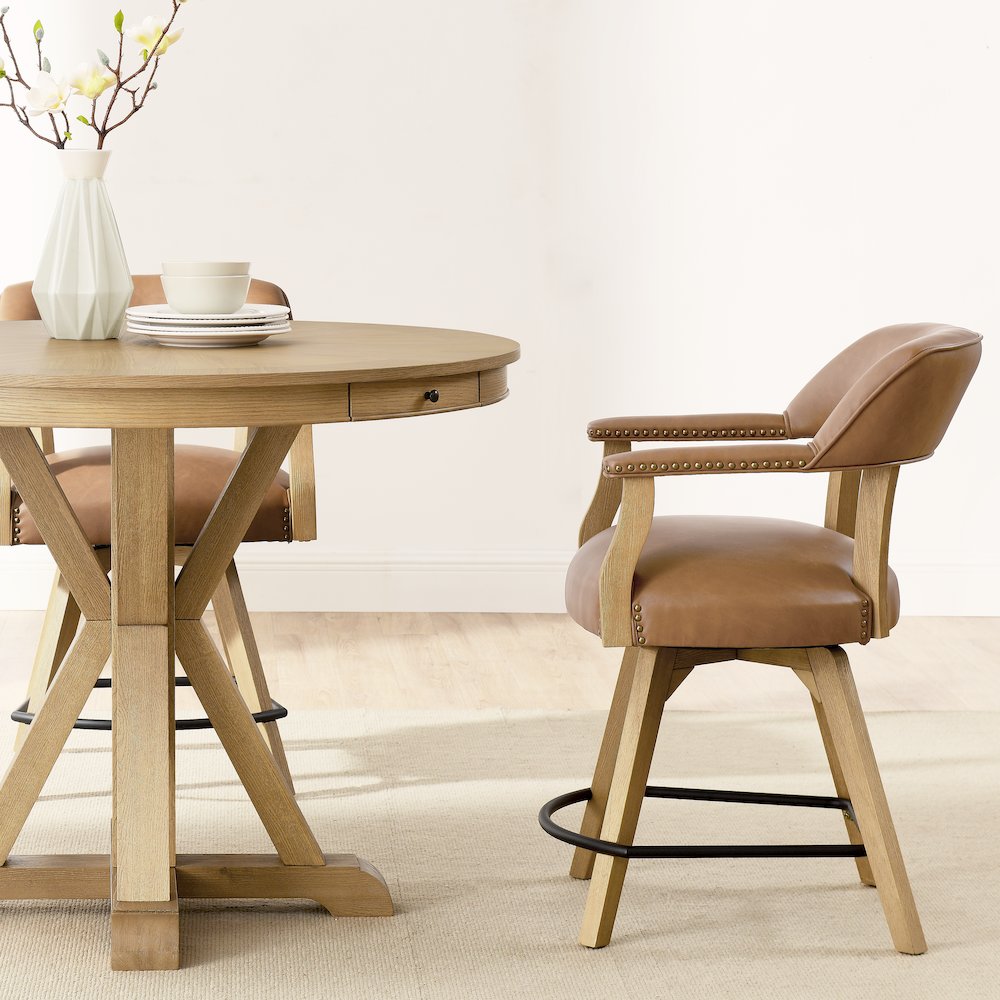 Rylie Counter Table, Natural Finish. Picture 5