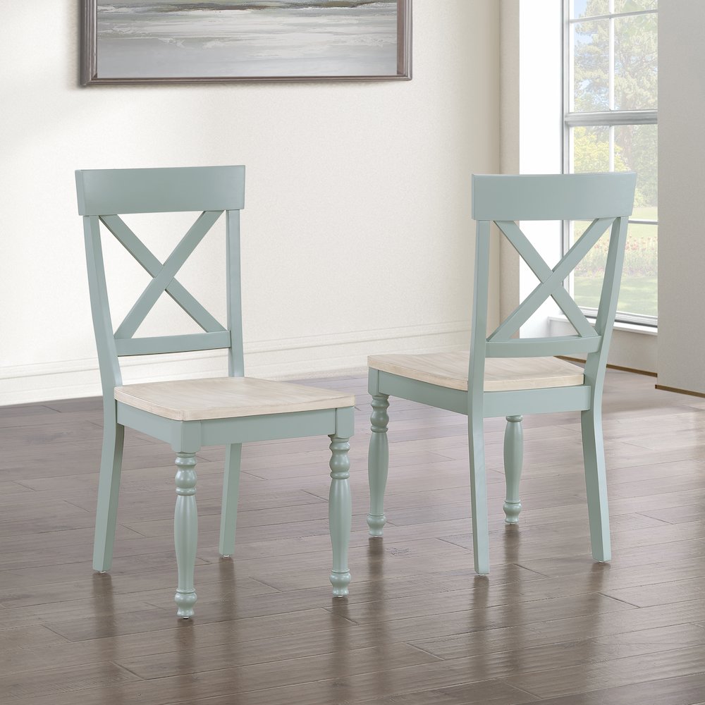 Darcy Green Side Chair. Picture 4