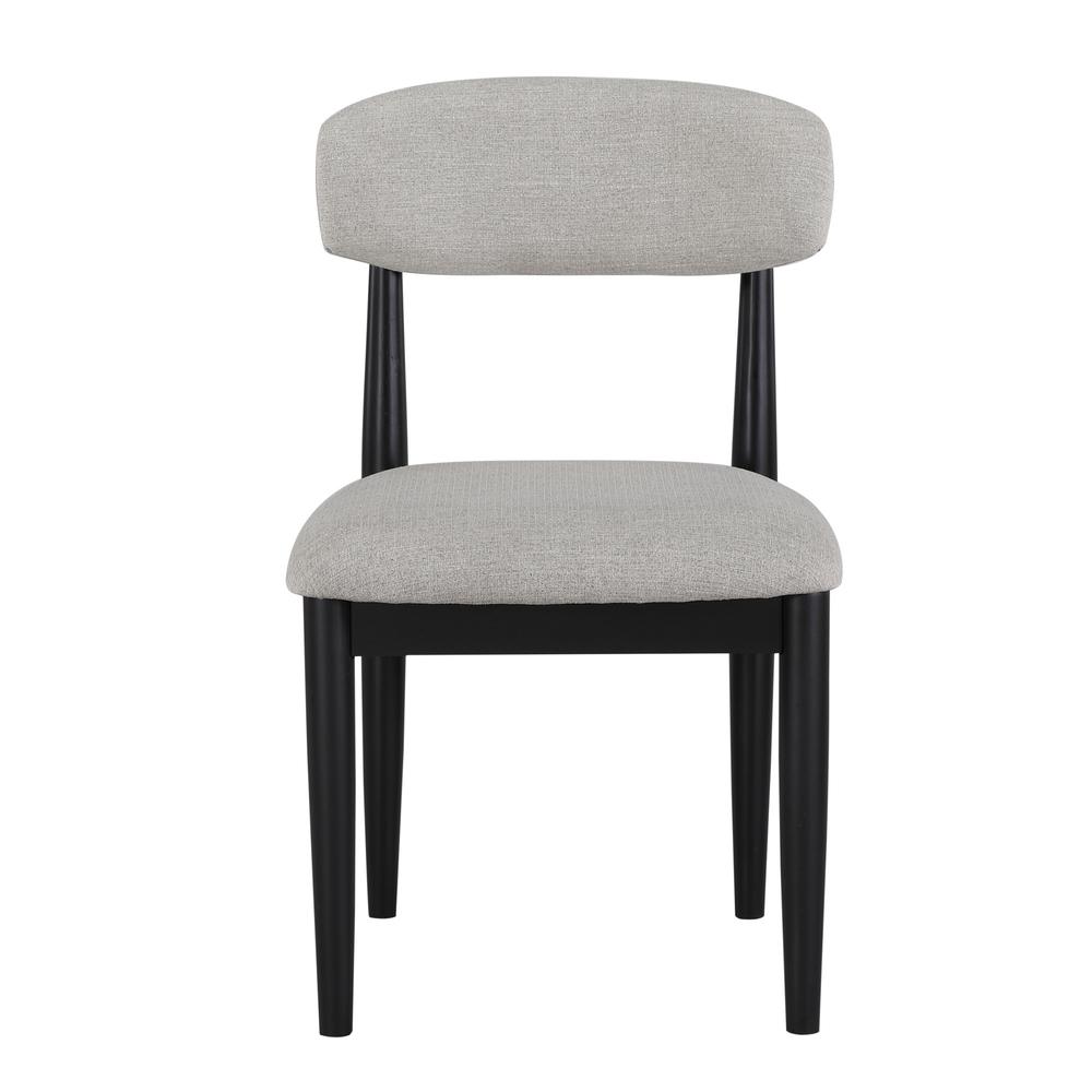 Magnolia Upholstered Side Chair, Black. Picture 1