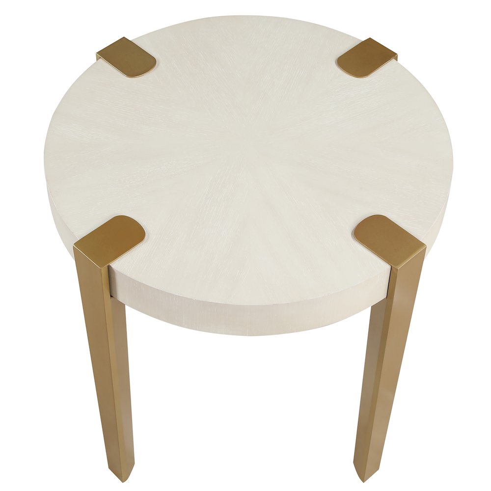 Gracie End Table, White. Picture 4