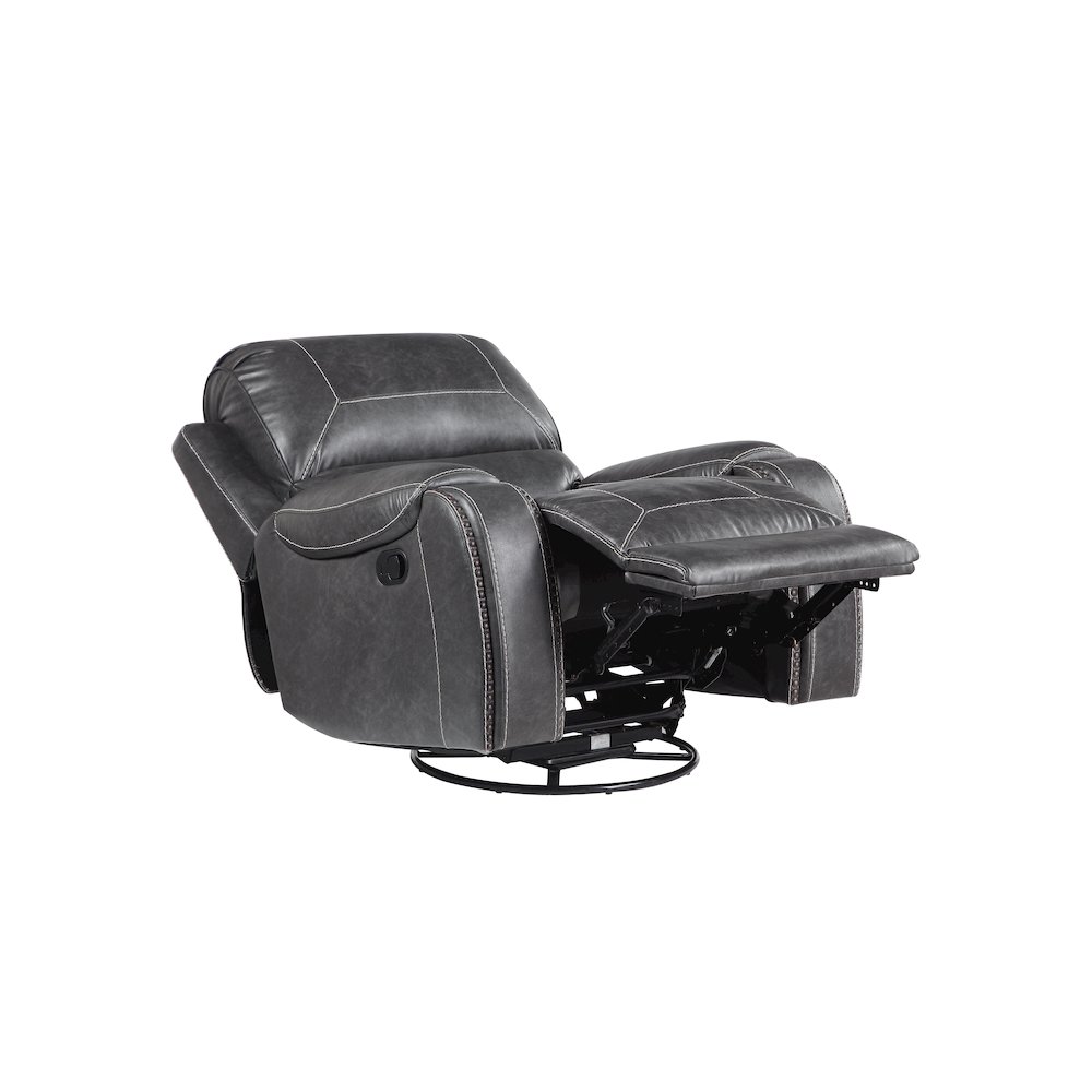 Keily Gray Manual Recliner. Picture 2