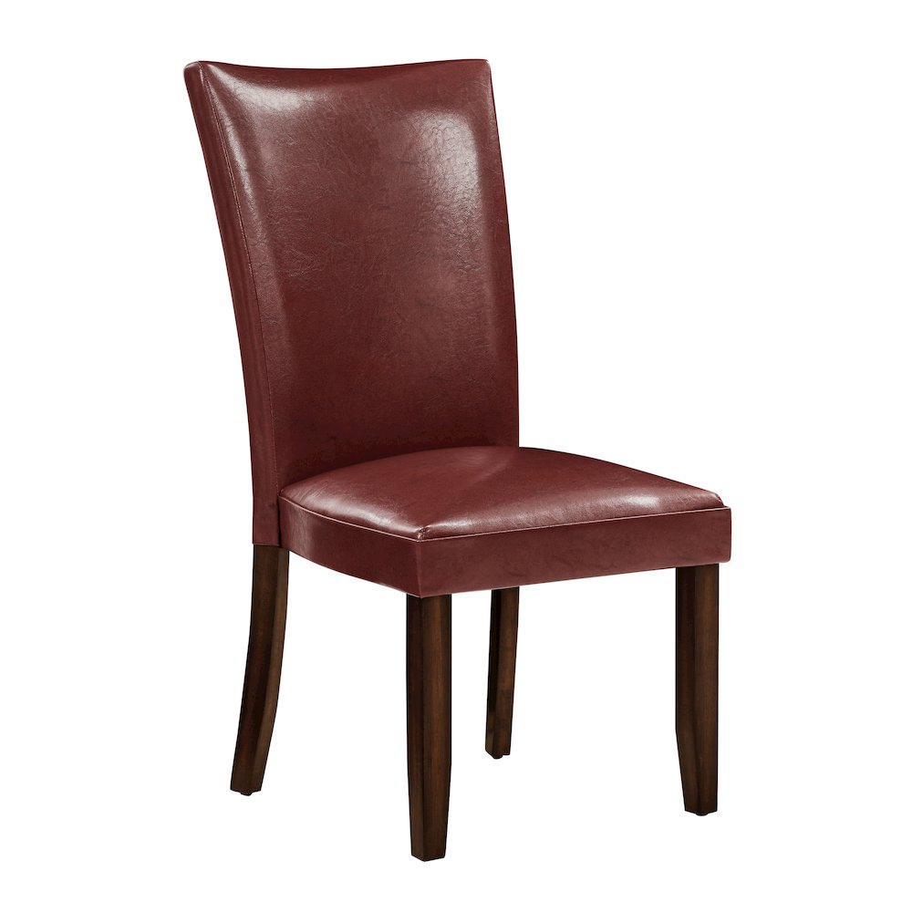 Hartford 72in Dining Set 5 PC with Red Chairs. Picture 2