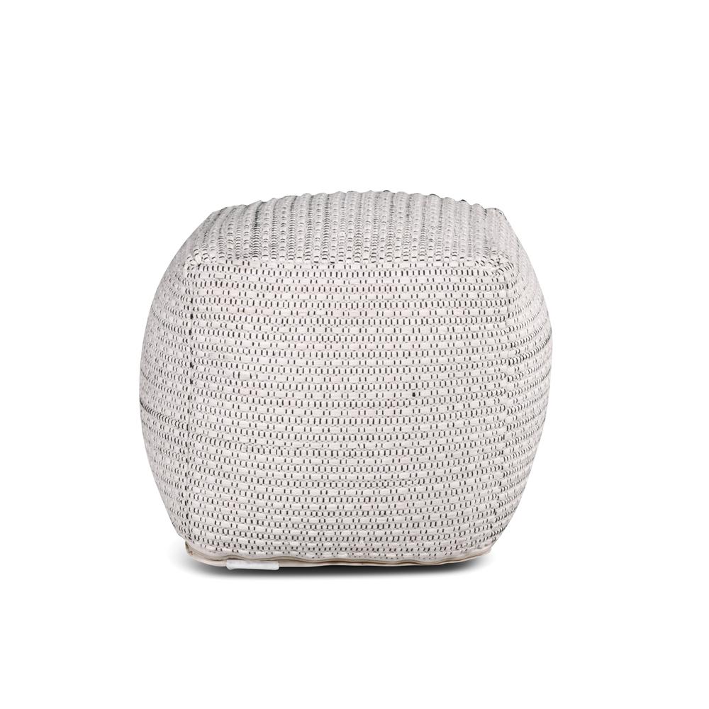 Hakim Square Handwoven  Pouf. Picture 2