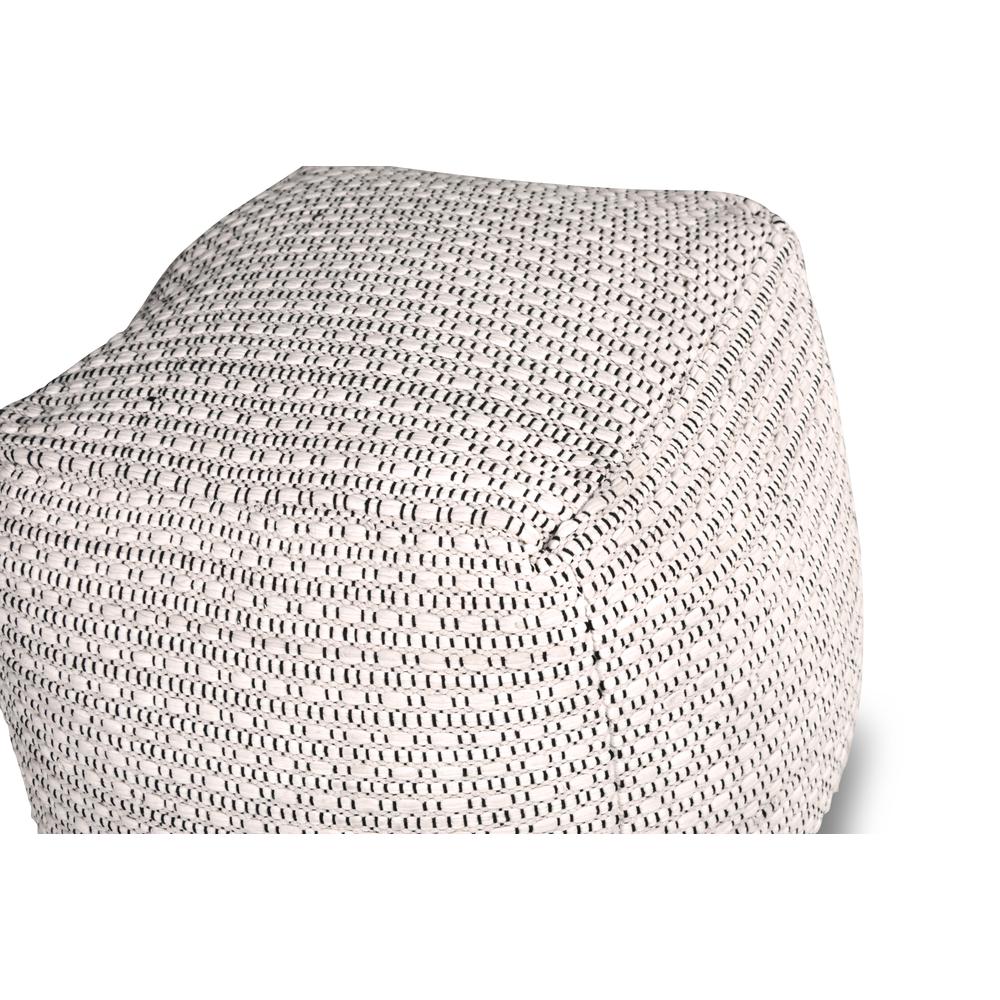 Hakim Square Handwoven  Pouf. Picture 4