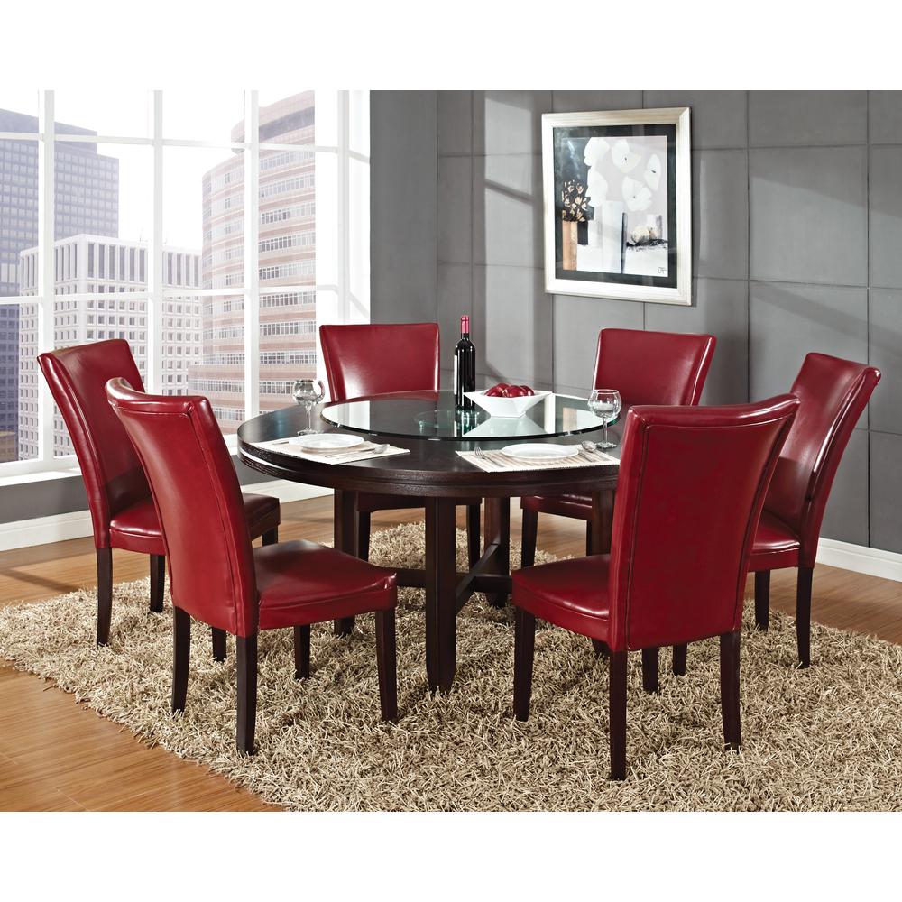 Hartford Parsons Chair, Red - Set of 2. Picture 5