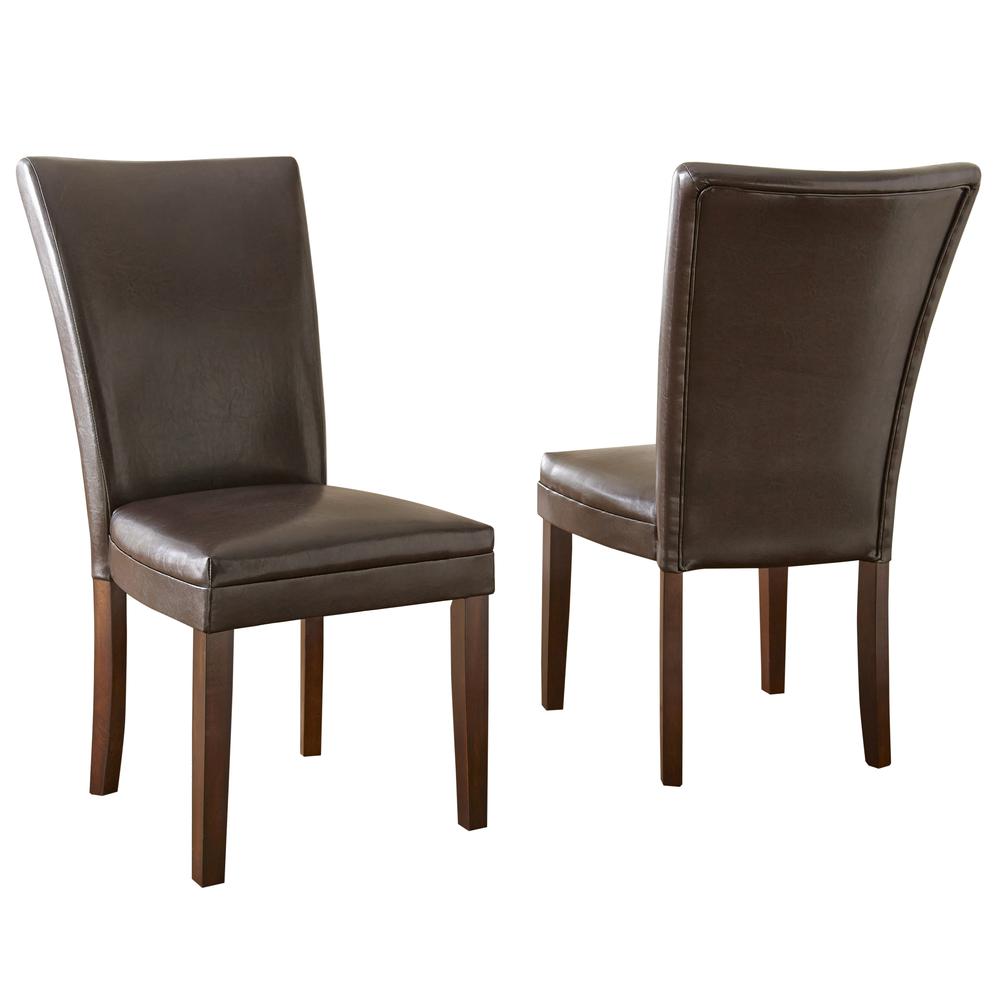 9 Pc Dining Set, Dark oak wood finish with burnishing. Picture 3