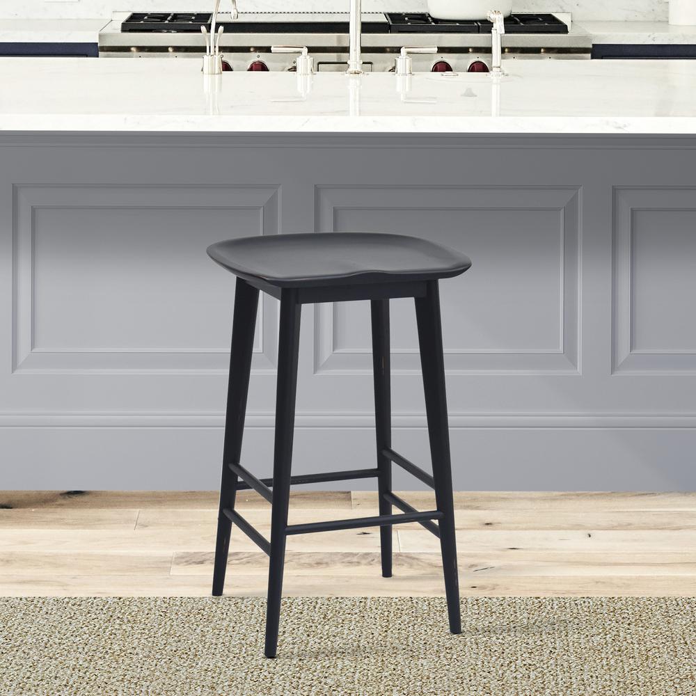 Hilton Counter Stool Black. Picture 1
