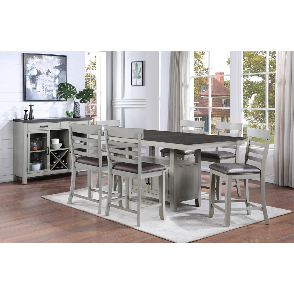 Hyland Counter Chair, Gray. Picture 1