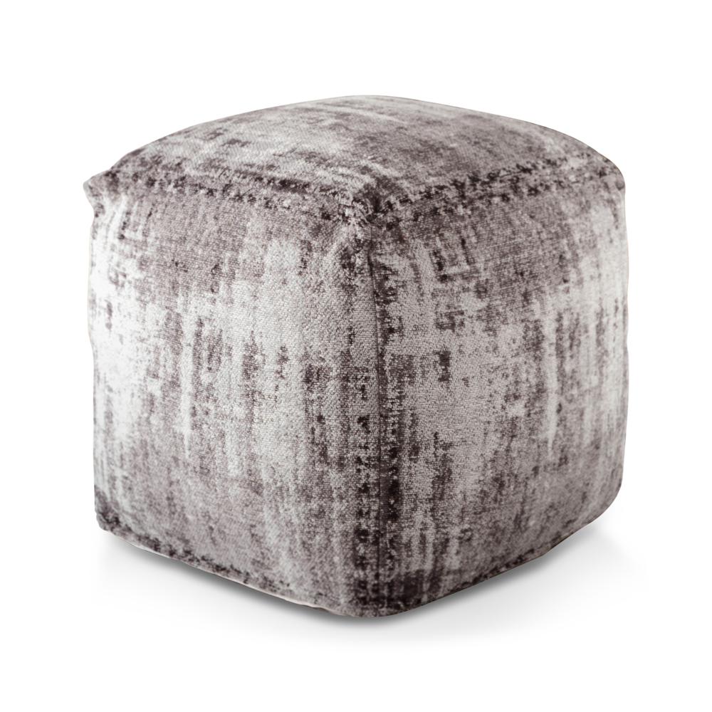 Hazel Square Pouf. Picture 2