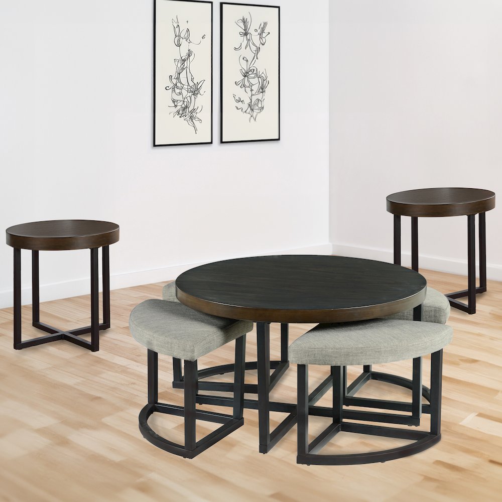 Yukon 3-Piece Table Set. Picture 1