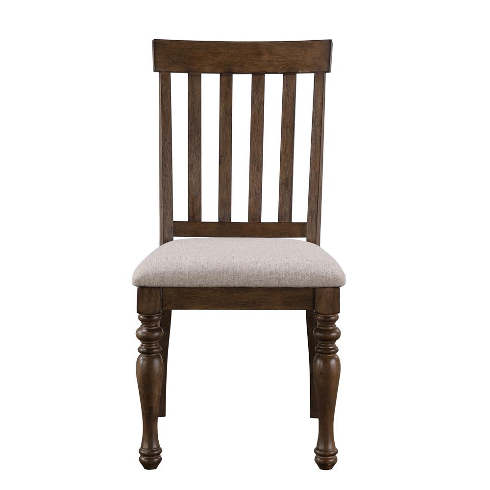 Joanna Side Chair Brown Set of Two. Picture 1