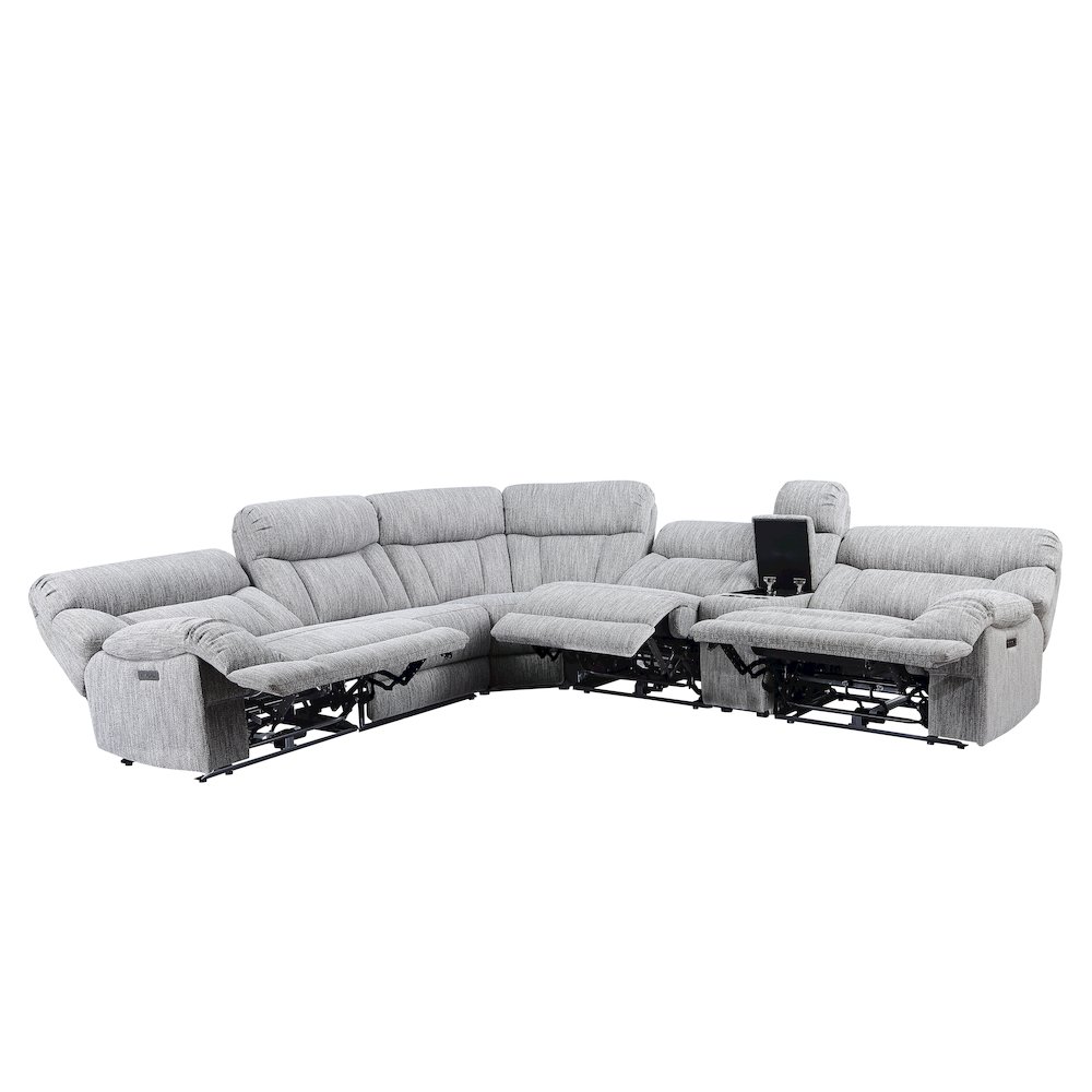 Park City 6PC Dual-Power Reclining Sectional. Picture 1