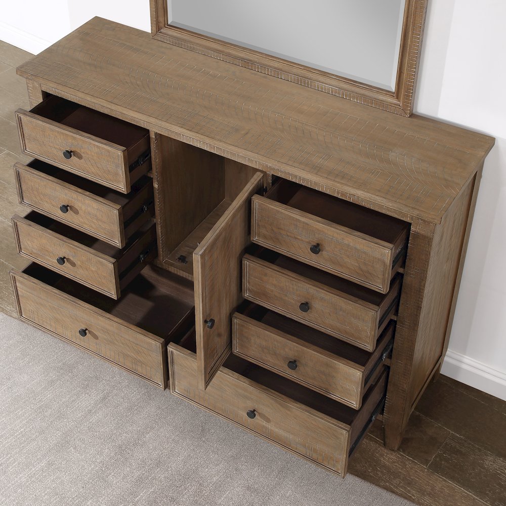 Riverdale Dresser and Mirror Set. Picture 10