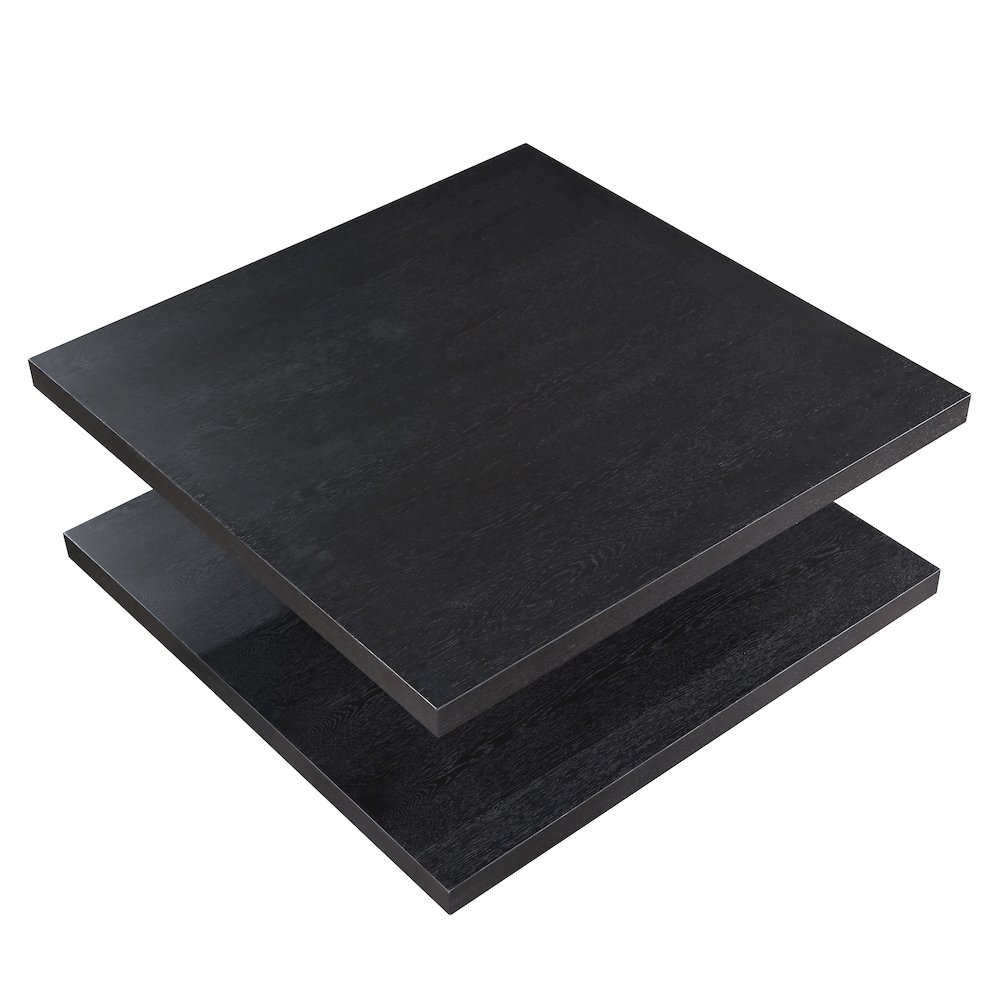 Canyon Cocktail Table with Casters, Black. Picture 4