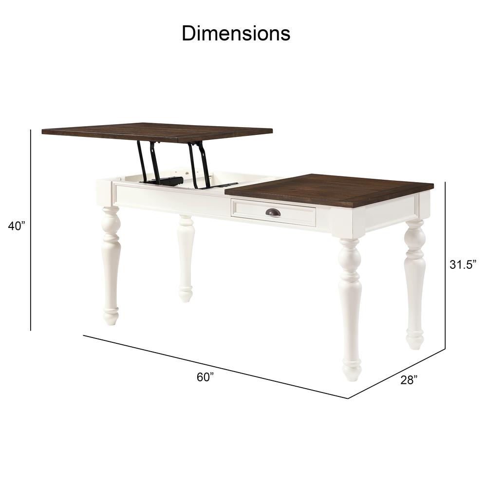 Joanna Lift Top Desk. Picture 9
