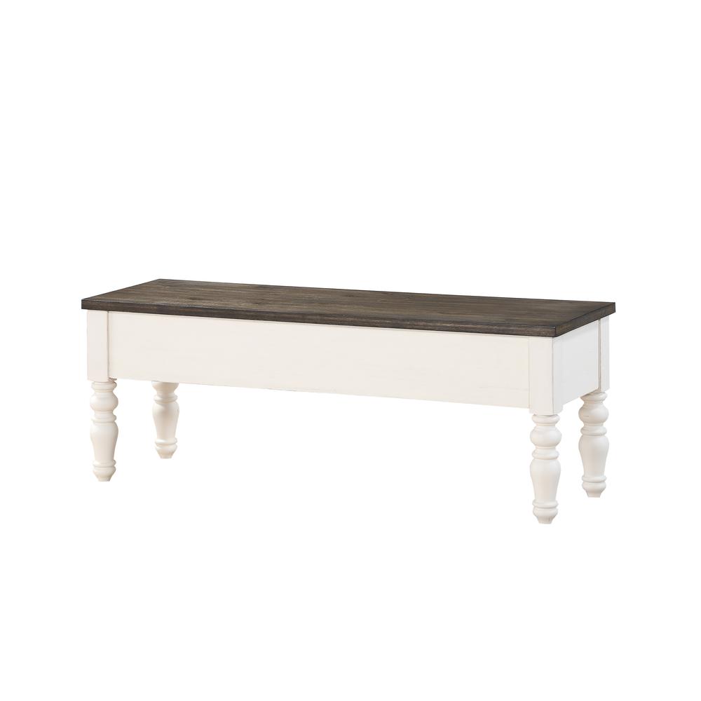 Joanna Two Tone Storage Bench. Picture 1