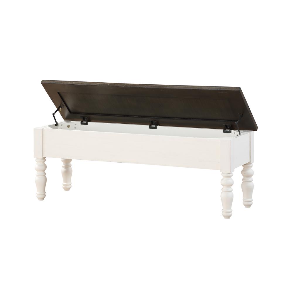 Joanna Two Tone Storage Bench. Picture 10