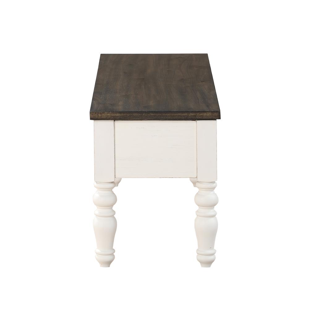 Joanna Two Tone Storage Bench. Picture 11