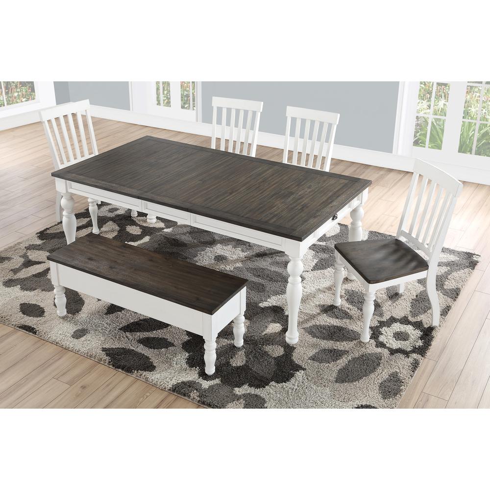 Joanna Two Tone Storage Bench. Picture 12