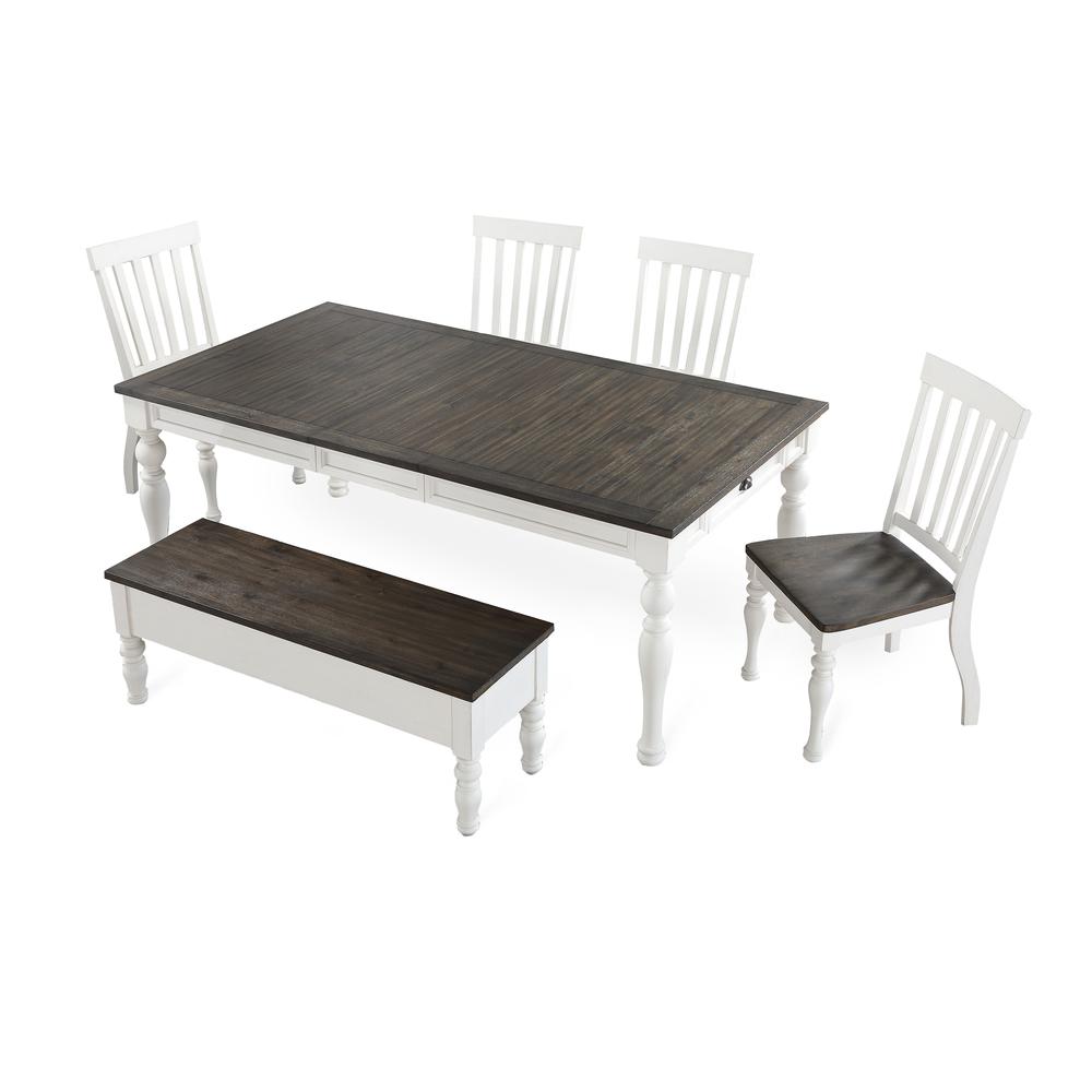 Joanna Two Tone Storage Bench. Picture 13