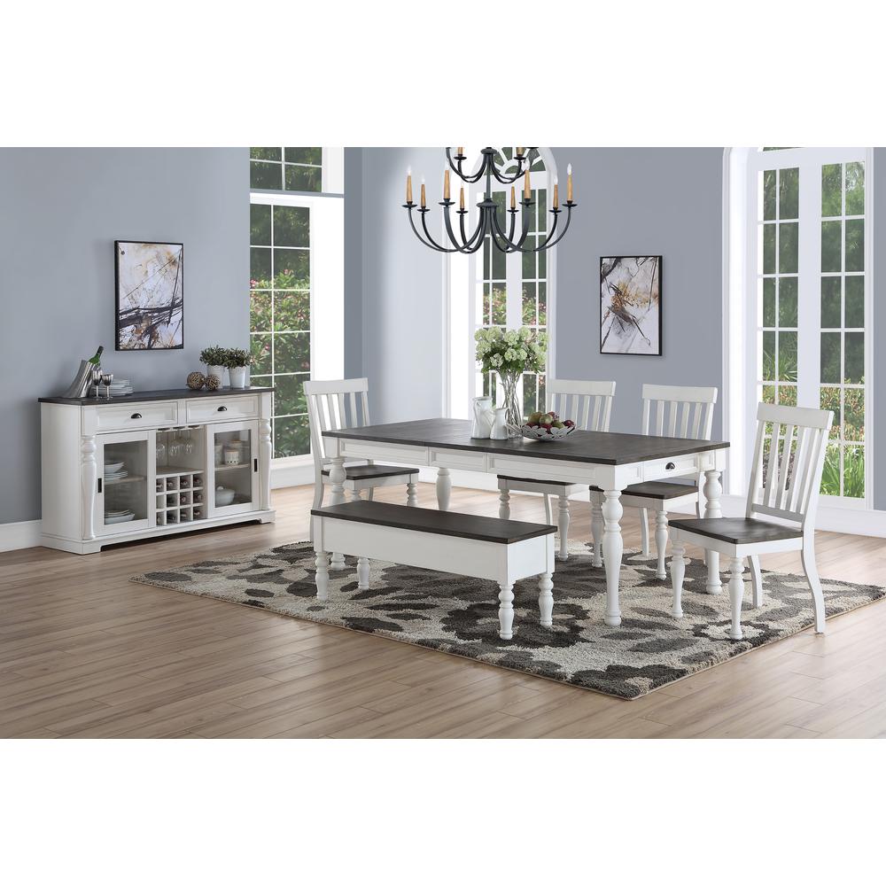 Joanna Two Tone Side Chair - set of 2. Picture 5