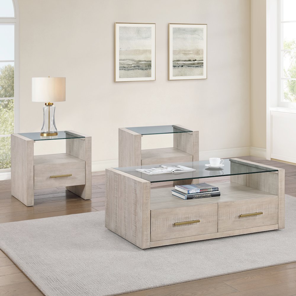 Garland Blonde 3-Piece Table Set. Picture 4