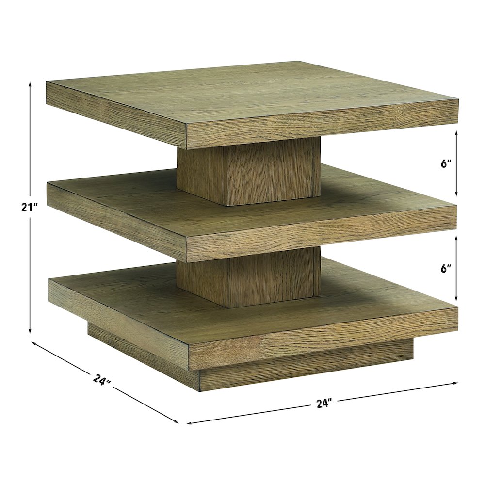 Canyon End Table, Brown. Picture 6