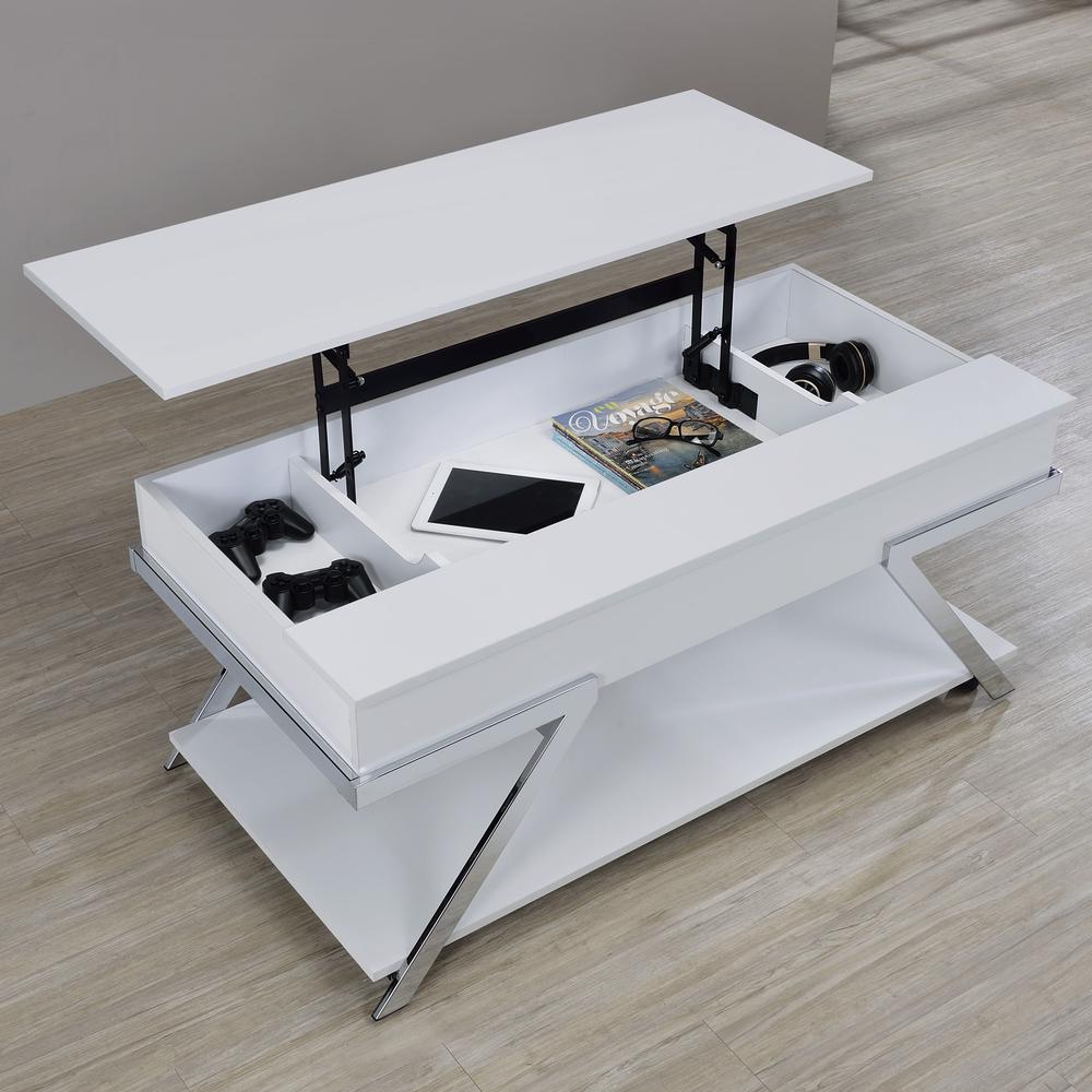 Zena Lift-Top Cocktail Table w/Casters. Picture 4