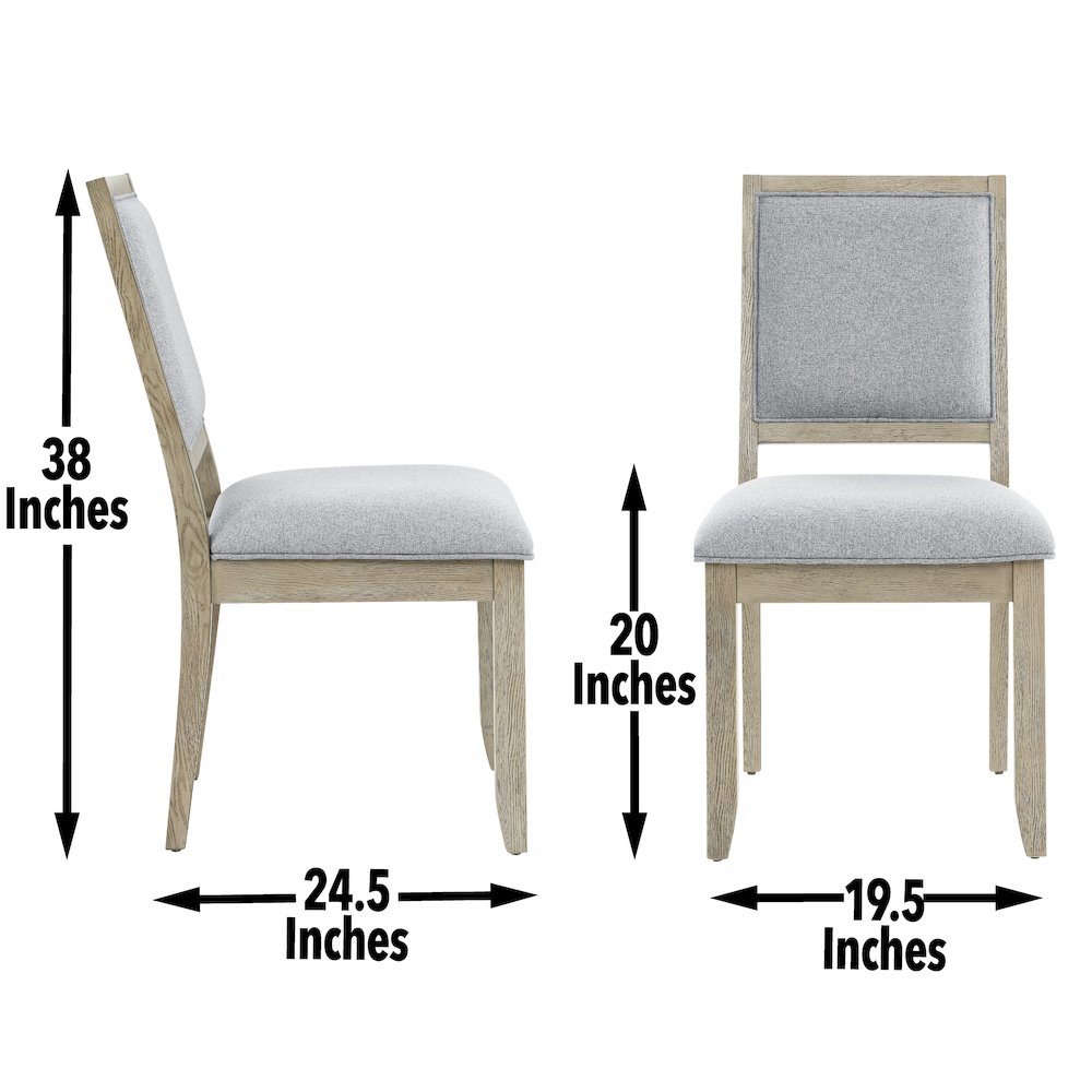 Carena Side Chair, Gray. Picture 4