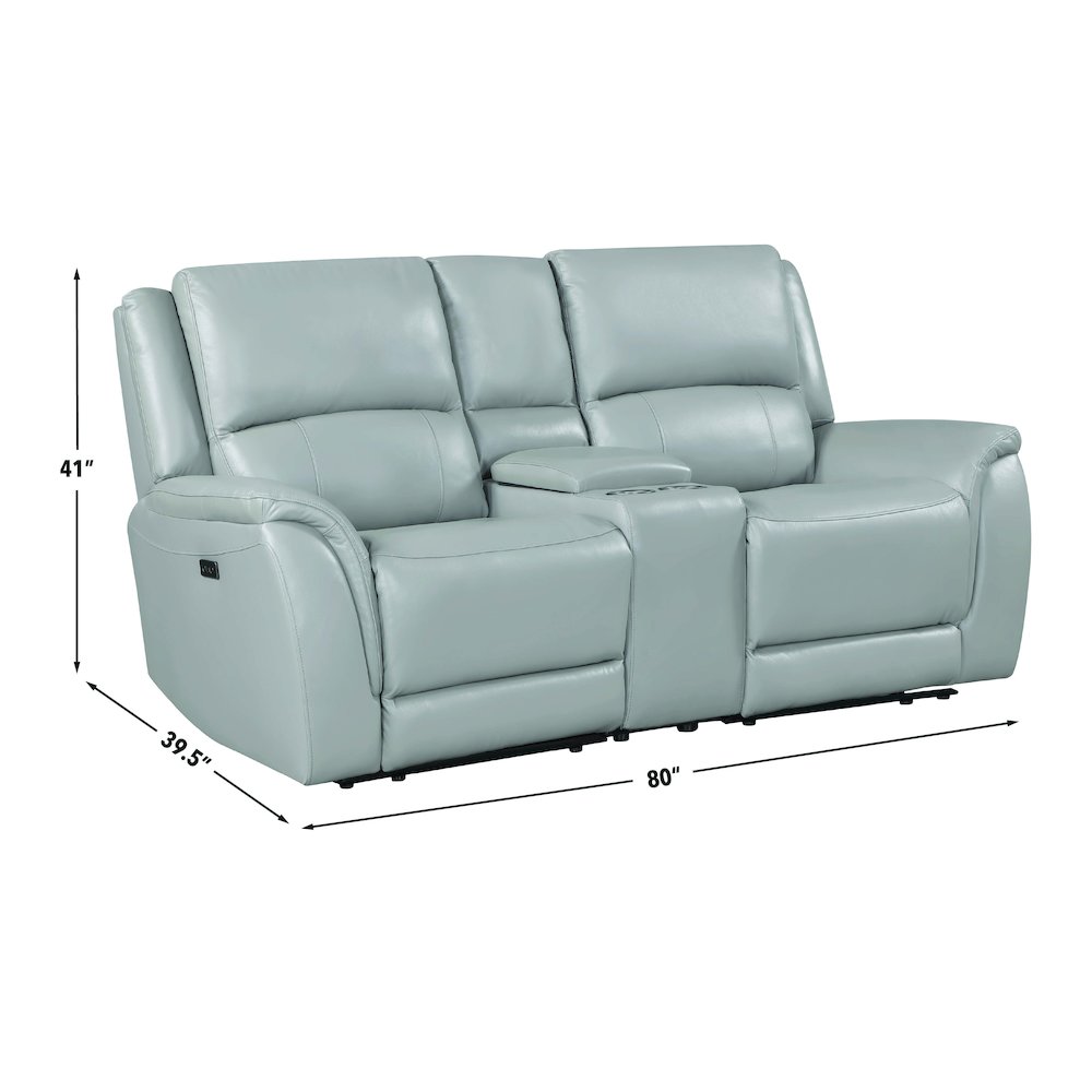 Alexandria Leather Power Reclining Conso. Picture 10