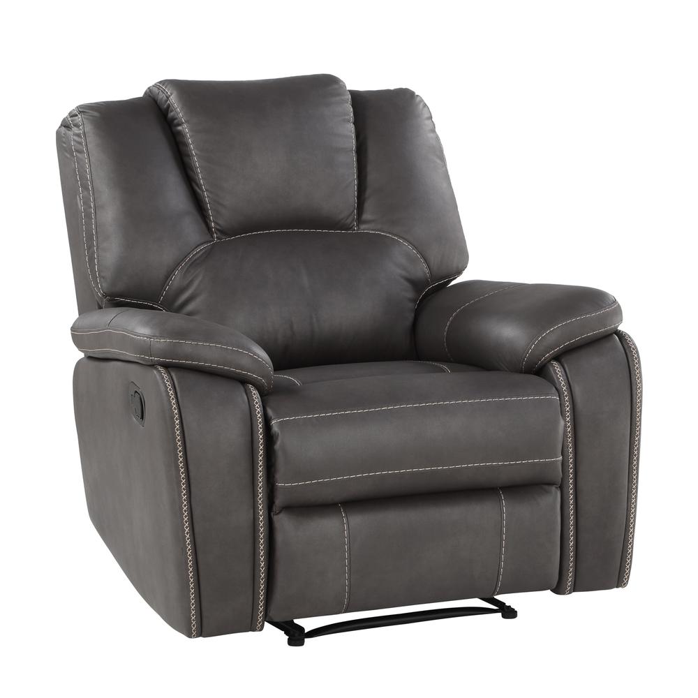 Katrine Manual Recliner - Charcoal. Picture 2