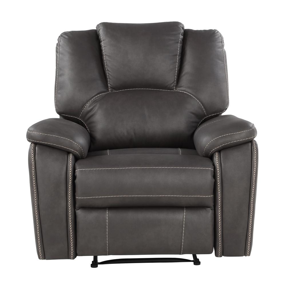 Katrine Manual Recliner - Charcoal. Picture 4