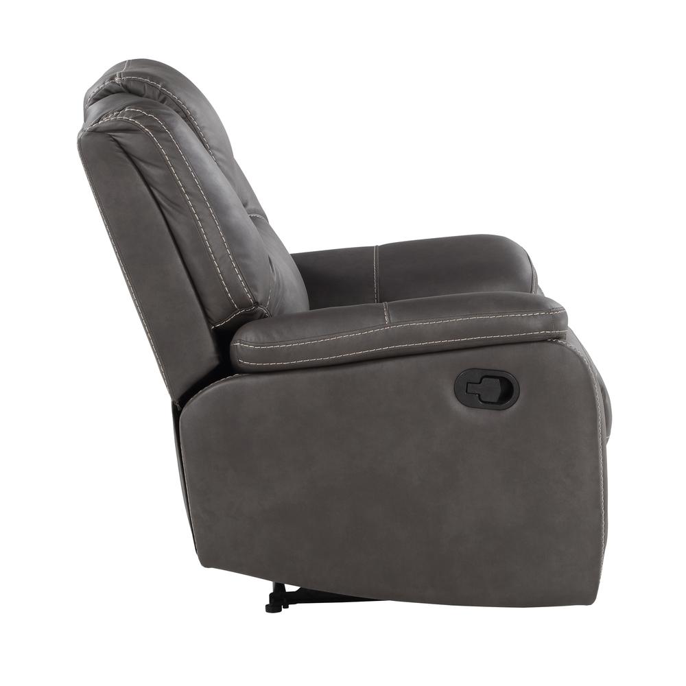 Katrine Manual Recliner - Charcoal. Picture 6
