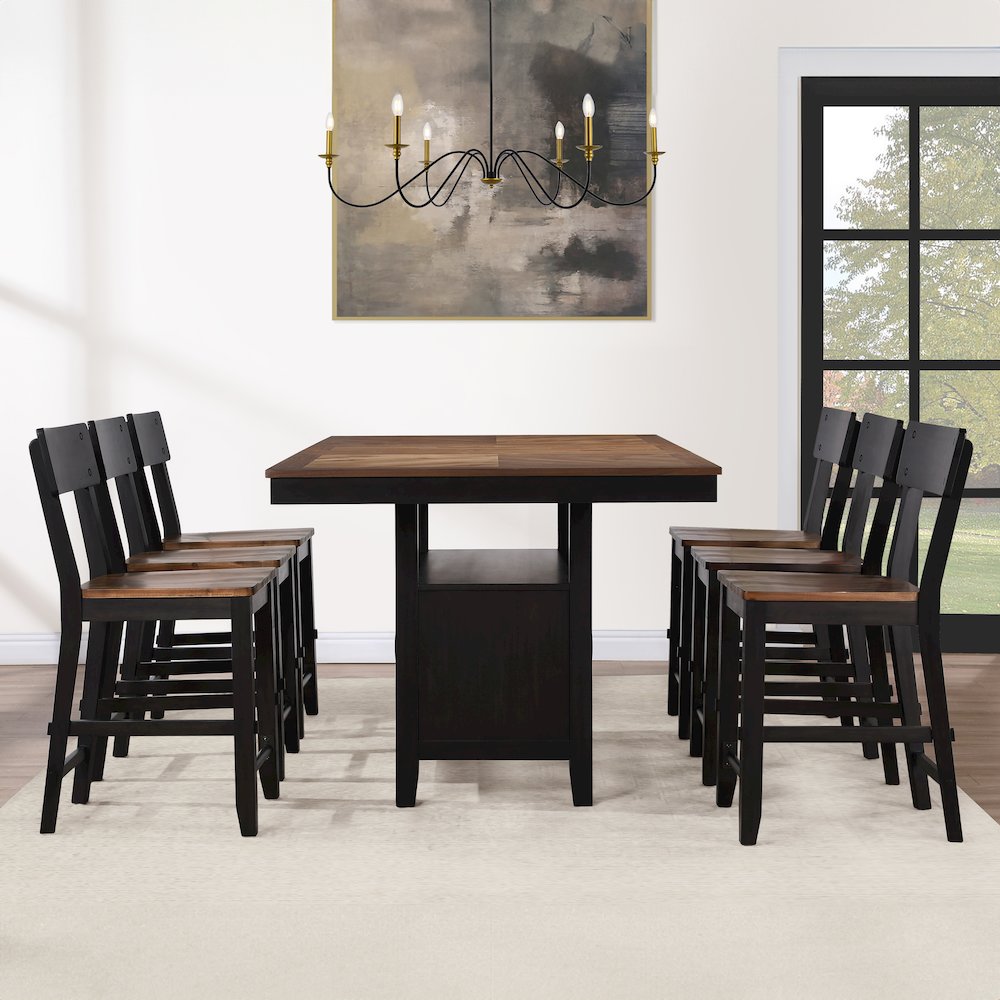 Bermuda 7-Piece Counter Dining Set. Picture 4