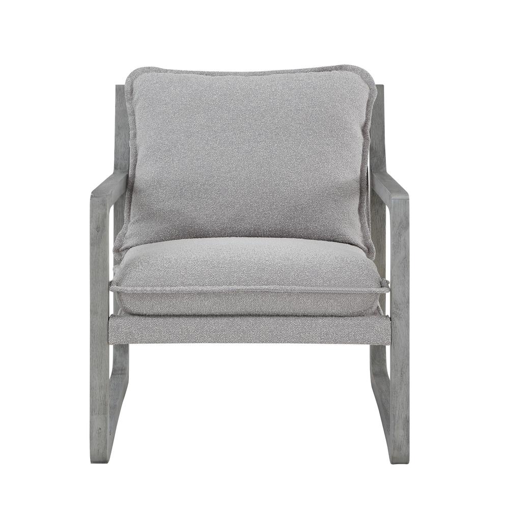 Kai Upholstered Accent Chair, Gray. Picture 1
